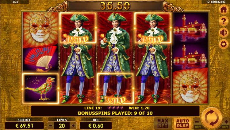 Grand Casanova Online Slot Machine